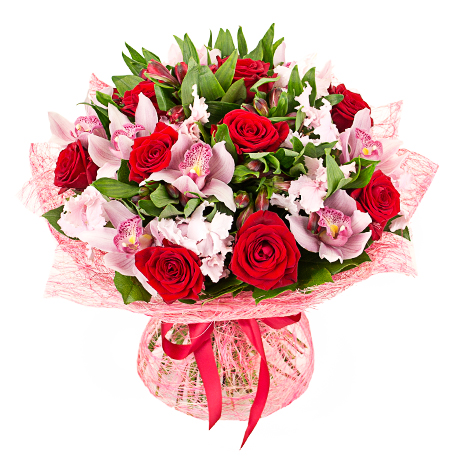 Купить букет из орхидей и роз с доставкой в Севастополь