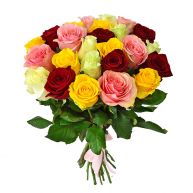 Букет из 31-й разноцветной розы